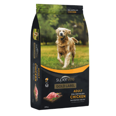 SuperVite Gold Label Adult Chicken Dog Food 20KG